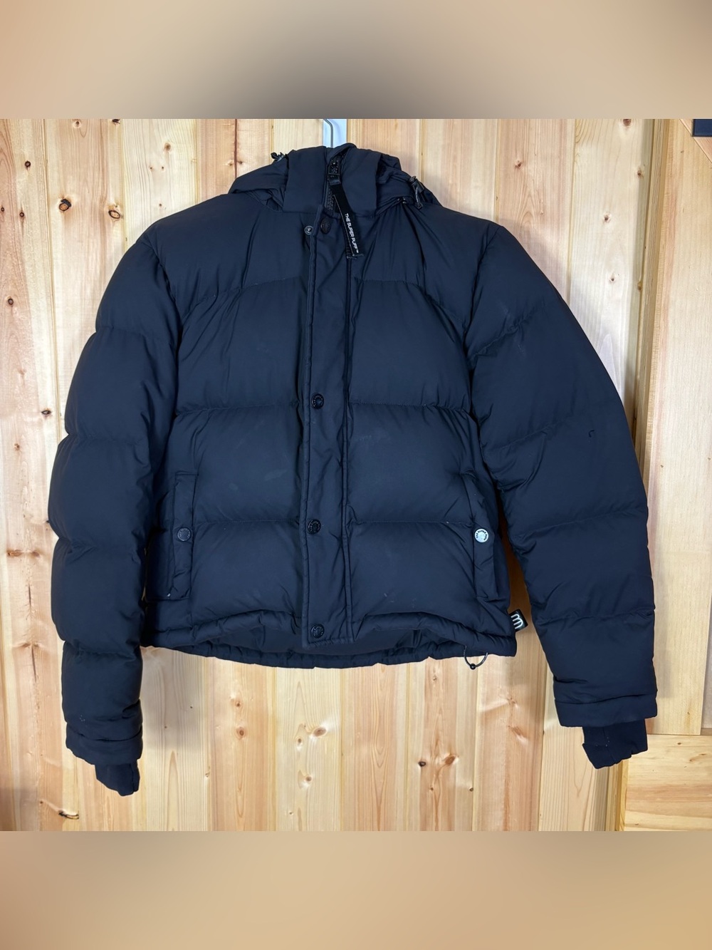 The Super Puff Goose Down Jacket Black 2XS WORN FLAWS